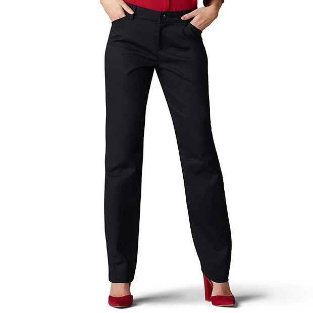 Calvin Klein Women Classic Fit Straight Leg Suit Pant, Black, 10