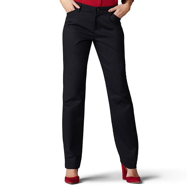 principle volleyball Calm Women's Lee® Wrinkle-Free Relaxed Fit Straight-Leg Pants