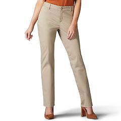 Lee Women's Flex Motion Regular Fit Straight Leg Pant, Flax, 8 at   Women's Clothing store