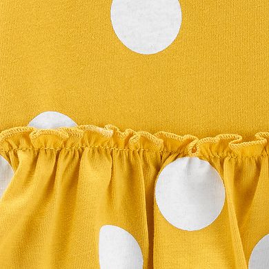 Baby Girl Carter's Polka Dot Peplum Bodysuit & Pants Set