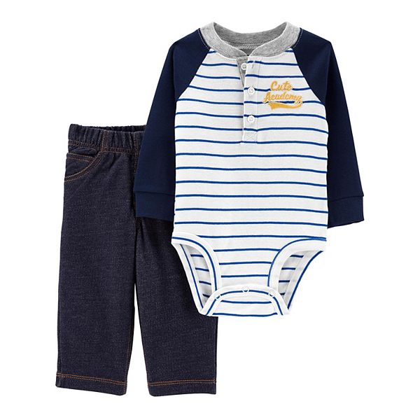 Baby Boy Carter's Henley Bodysuit & Pants Set