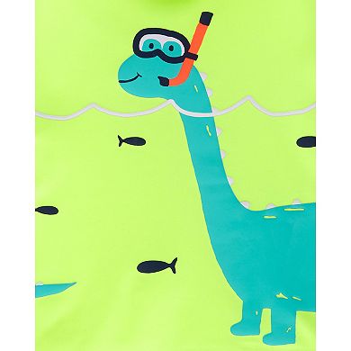 Baby Boy Carter's 2-Piece Scuba Dinosaur Rash Guard Top & Swim Trunks Set