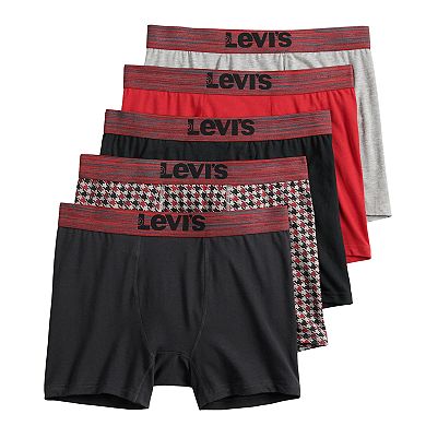 Mens Levi's Cotton Stretch Boxer Briefs (5-pack)
