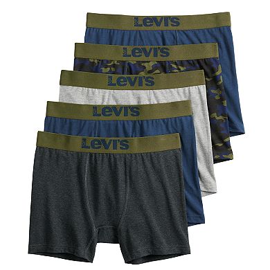 Mens Levi's Cotton Stretch Boxer Briefs (5-pack)