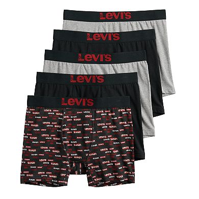 Mens Levi's Cotton Stretch Boxer Briefs (5-pack)