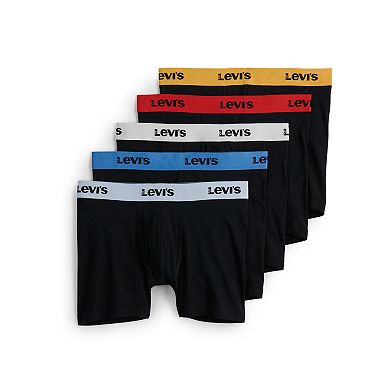 Mens Levi's Cotton Stretch Boxer Briefs (5-pack)
