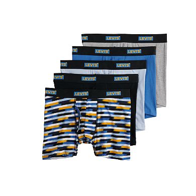 Mens Levi's Cotton Stretch Boxer Briefs (5-pack)