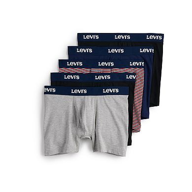 Mens Levi's Cotton Stretch Boxer Briefs (5-pack)