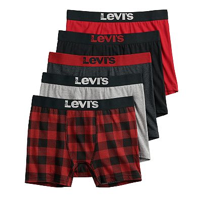 Mens Levi's Cotton Stretch Boxer Briefs (5-pack)