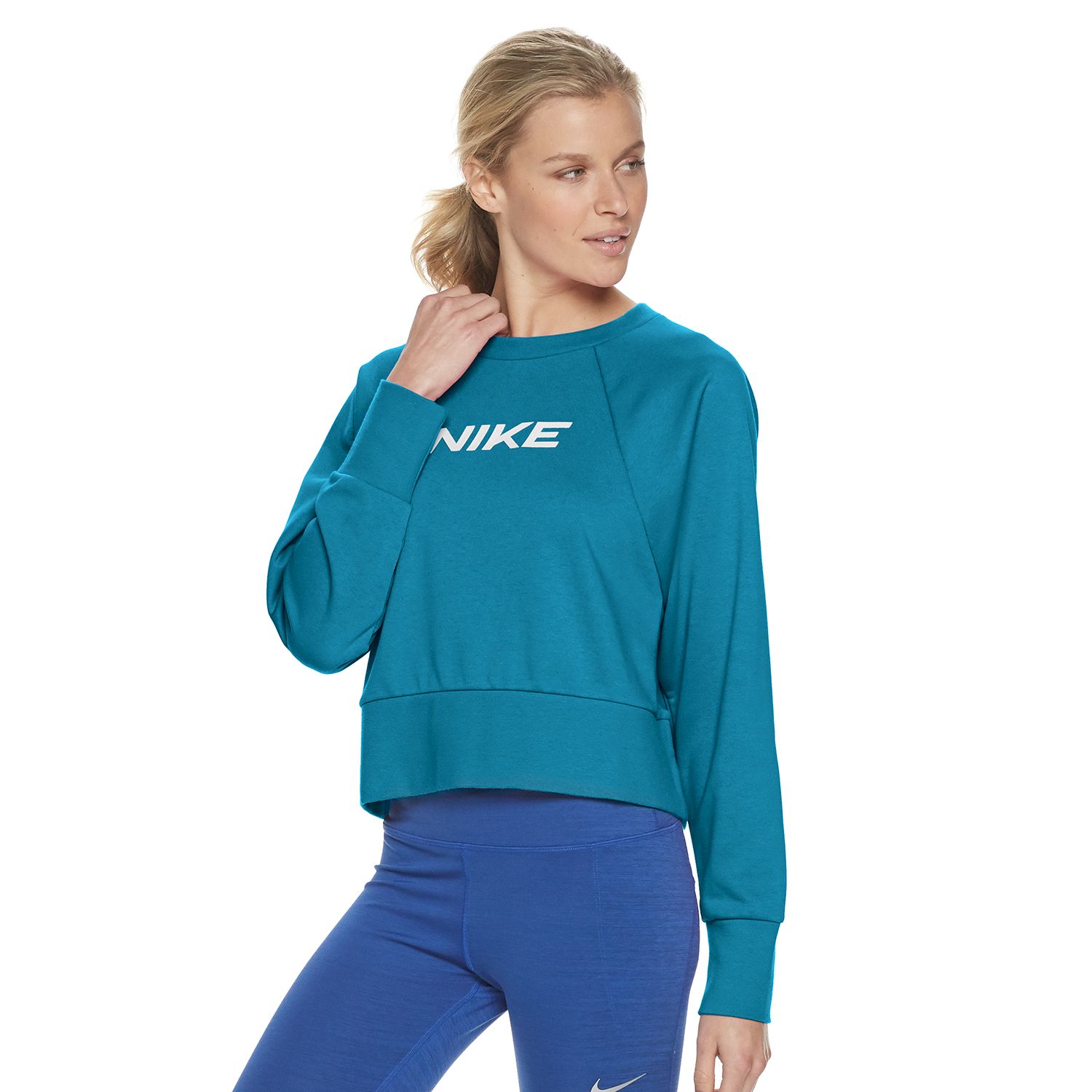nike blue sweatshirt womens