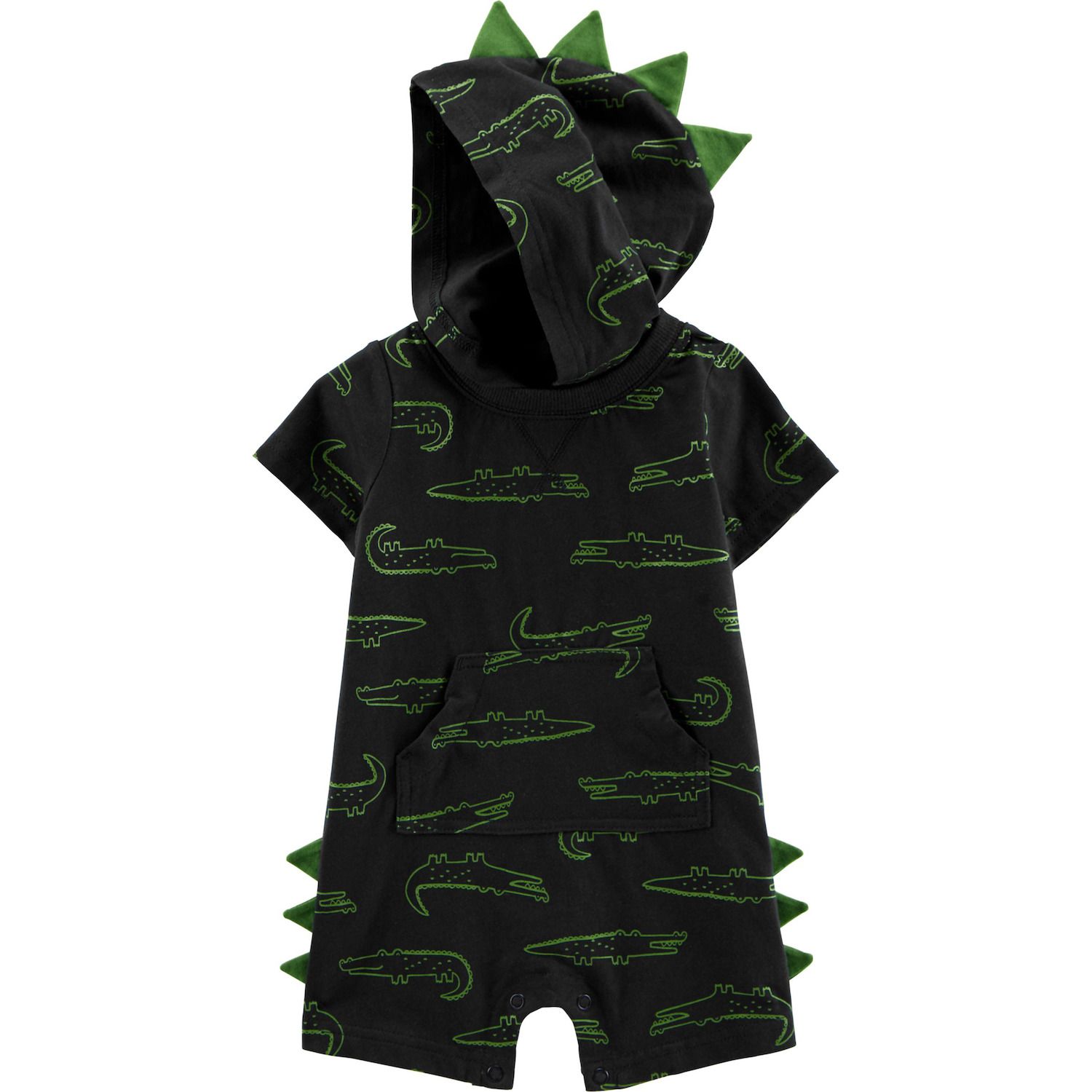 baby boy hooded romper