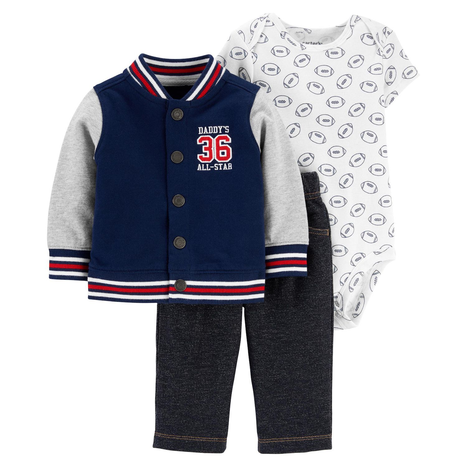 newborn varsity jacket