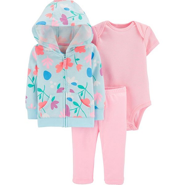 Baby Girl Carter's 3-Piece Floral Little Jacket Set