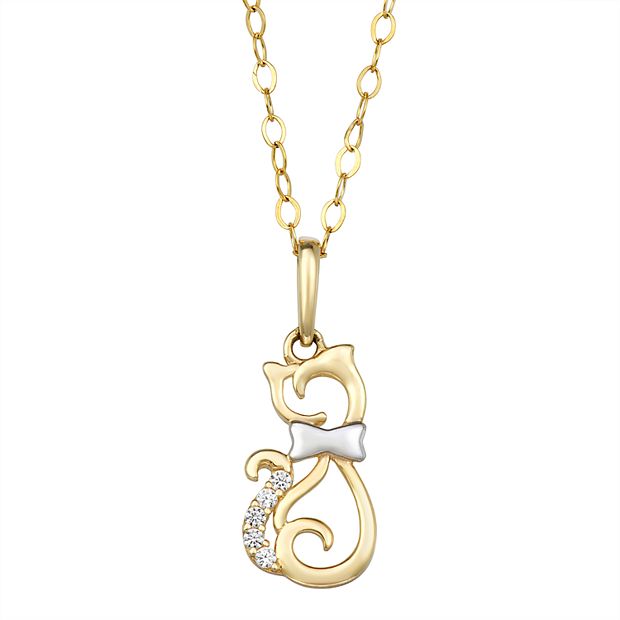 Cat hot sale necklace kohls