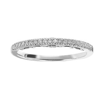 Simply Vera Vera Wang 14k Gold 1/8 Carat T.W. Diamond Wedding Ring