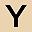 Gold Tone Y