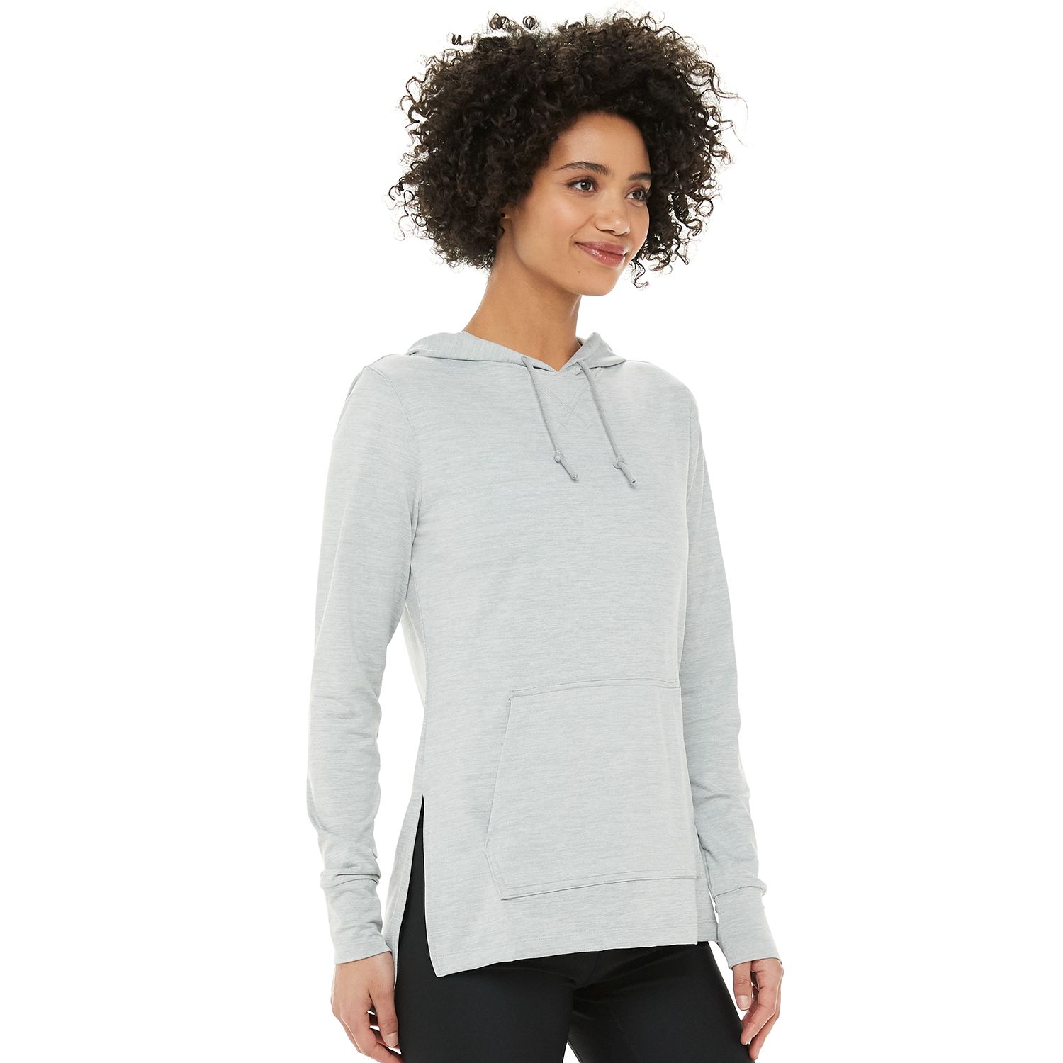 nike yoga tunic hoodie