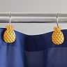 Saturday Knight, Ltd. Gilded Pineapple Shower Curtain Hooks - 12-pack