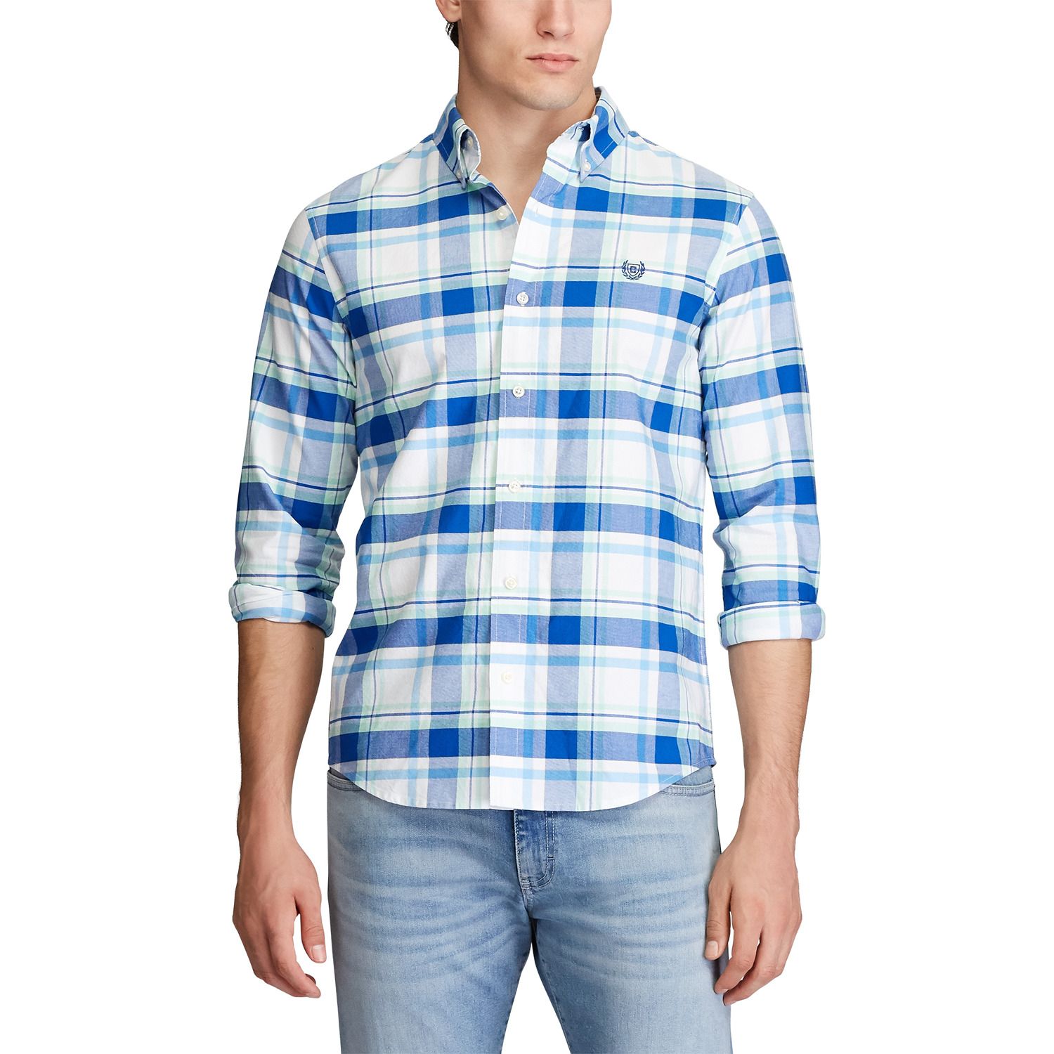 mens stretch oxford shirt