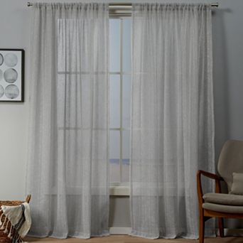 Exclusive Home 2-pack Itaji Sheer Window Curtains