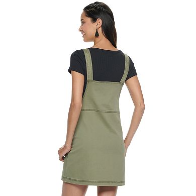 Juniors' SO Zip-front Cord Pinafore