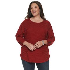 Women's Plus Size Croft & Barrow® Crewneck Sweater