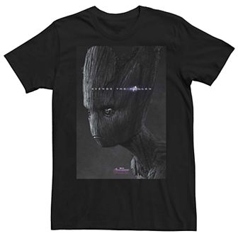 Men's Marvel "Avengers: Endgame" Groot Avenge The Fallen Poster Tee