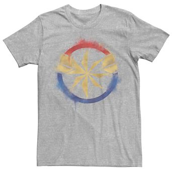 Men's "Avengers: Endgame" Captain Marvel Spray Paint Symbol Tee