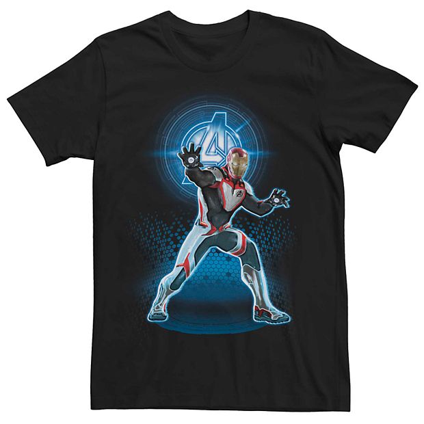 Men s Marvel Avengers Endgame Iron Man Quantum Suit Pose Tee