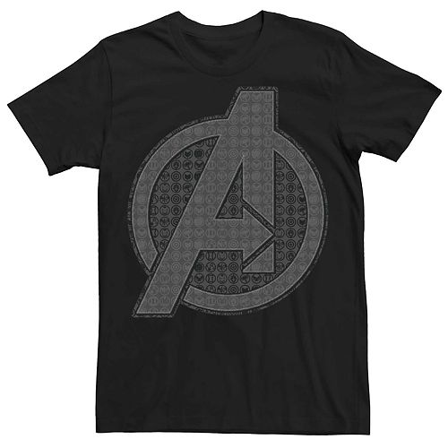 Mens Marvel Avengers Endgame Hero Logo Tee