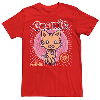 Men's "Captain Marvel" Goose Cosmic Cartoon Tee