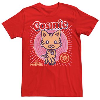 Men's "Captain Marvel" Goose Cosmic Cartoon Tee