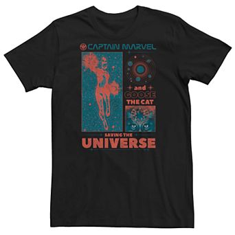 Men's Captain Marvel Cosmic Collage Tee
