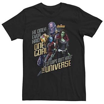 Men's Marvel "Avengers: Infinity War" Half The Universe Tee