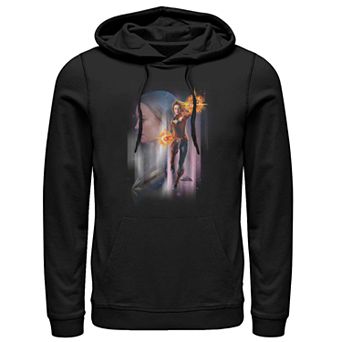 Men's Captain Marvel Galaxy Portrait Hoodie