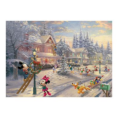 Disney Victorian Mickey Christmas 1000-pc. Puzzle by Thomas Kinkade
