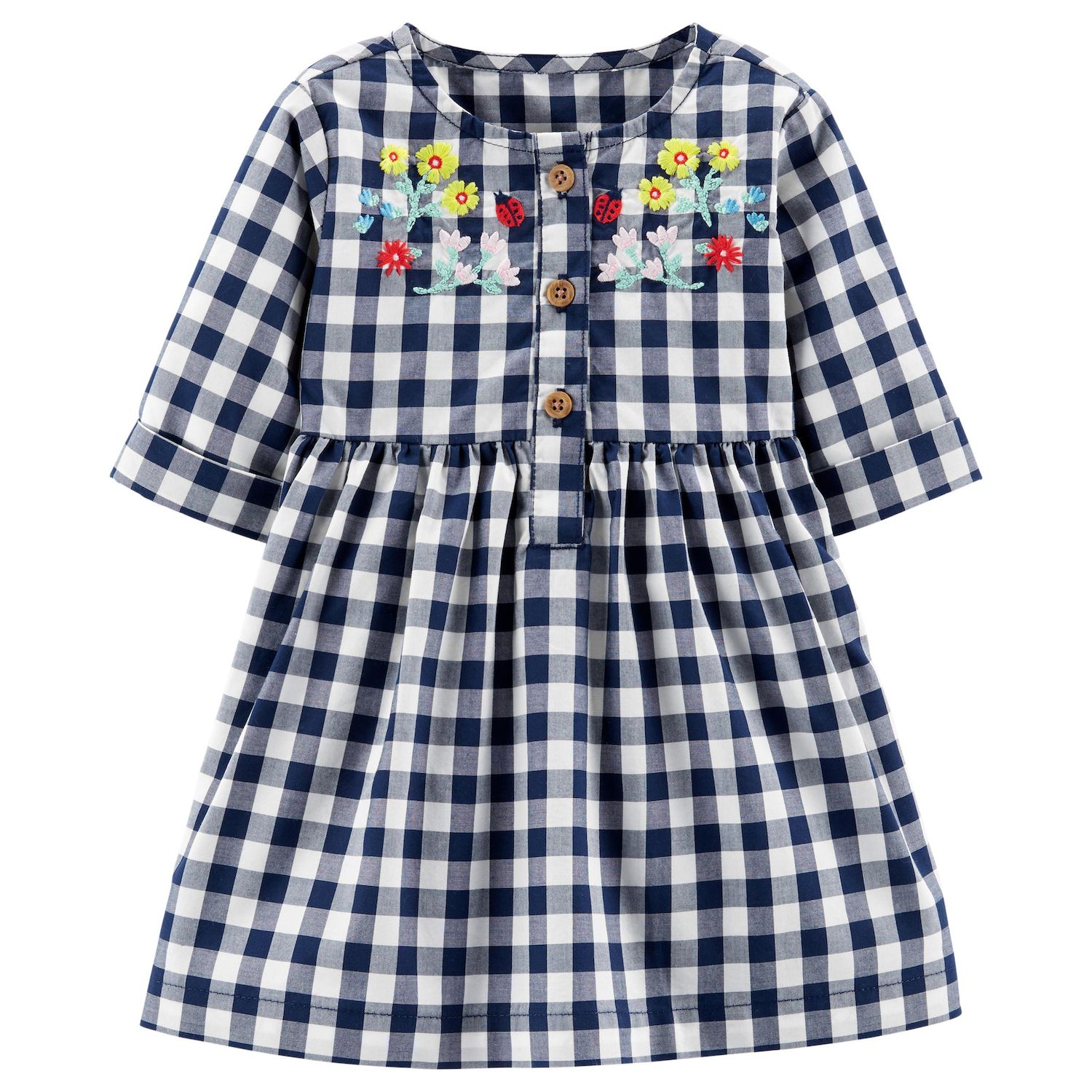 gingham baby dress