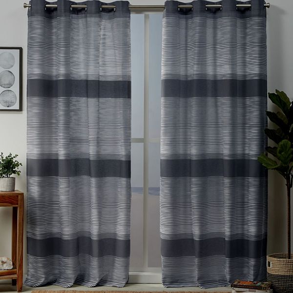 Kadomo Striped Window Curtains, Design Decor Curtains Muskoka Natural