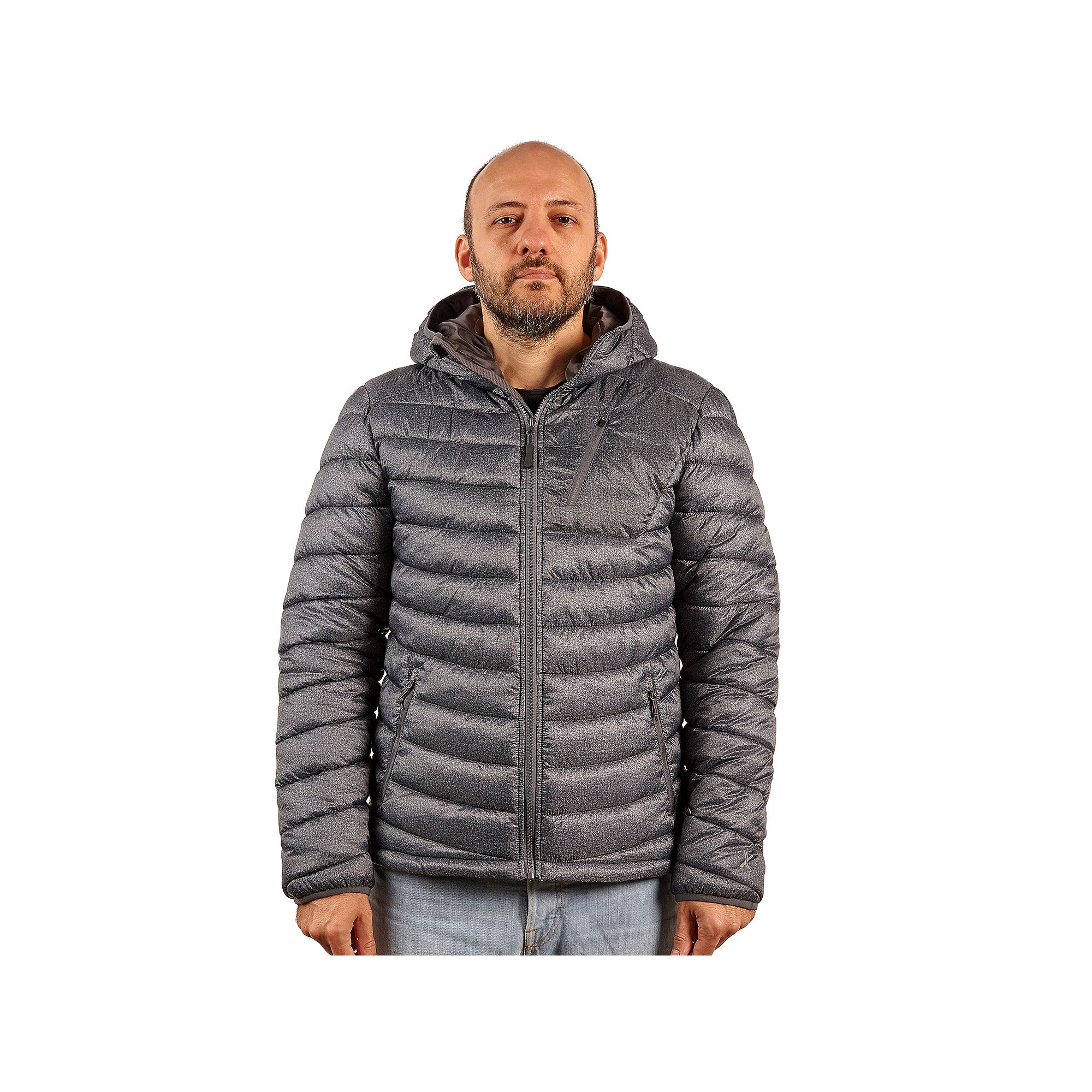 Big & Tall Excelled Insulated Puffer Jacket, Mens, Size: 3XL, Granite Grey