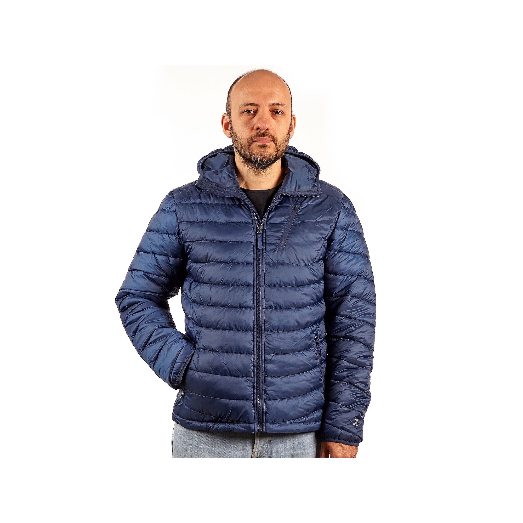 Big & Tall Excelled Insulated Puffer Jacket, Mens, Size: 3XL, Seabottom