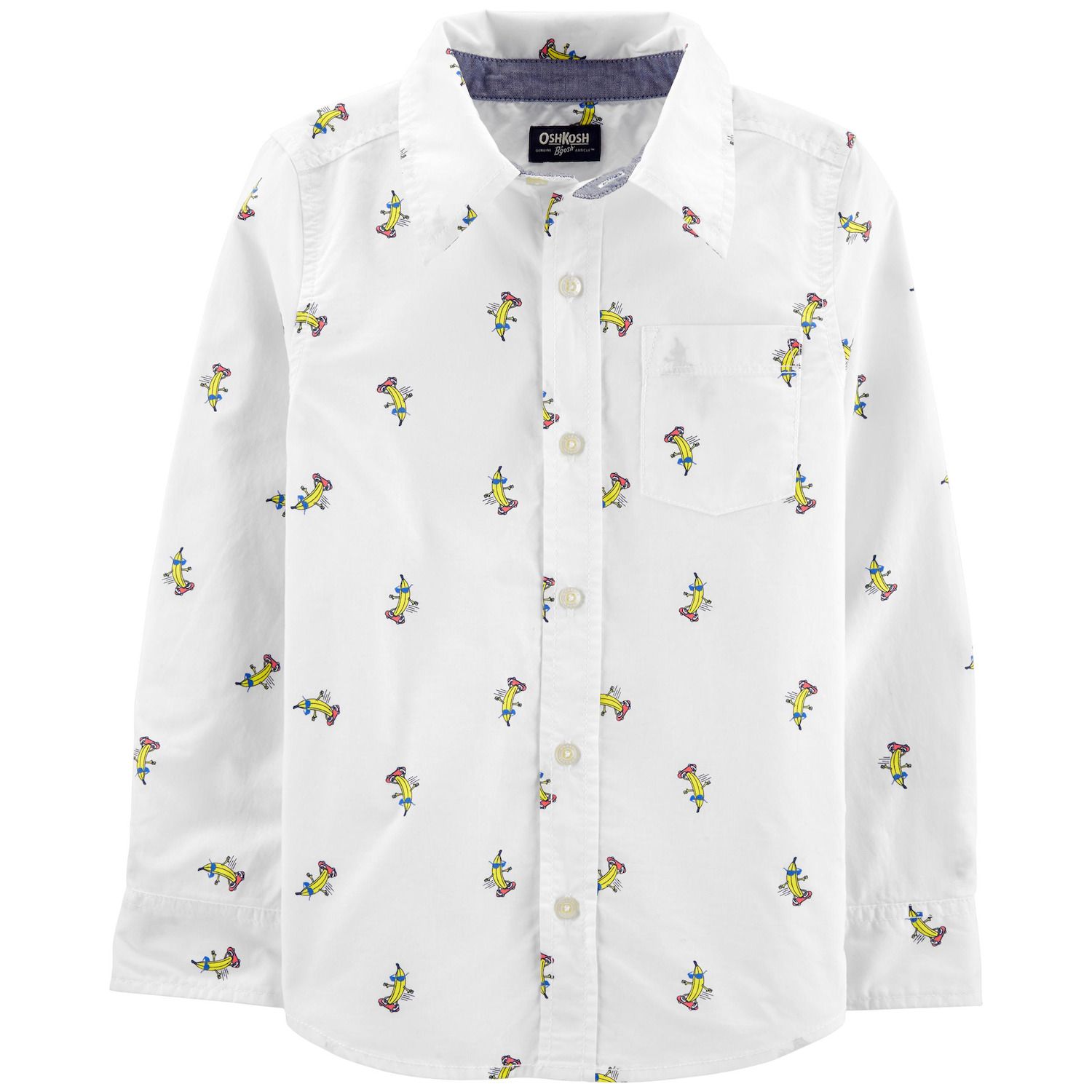 banana button shirt