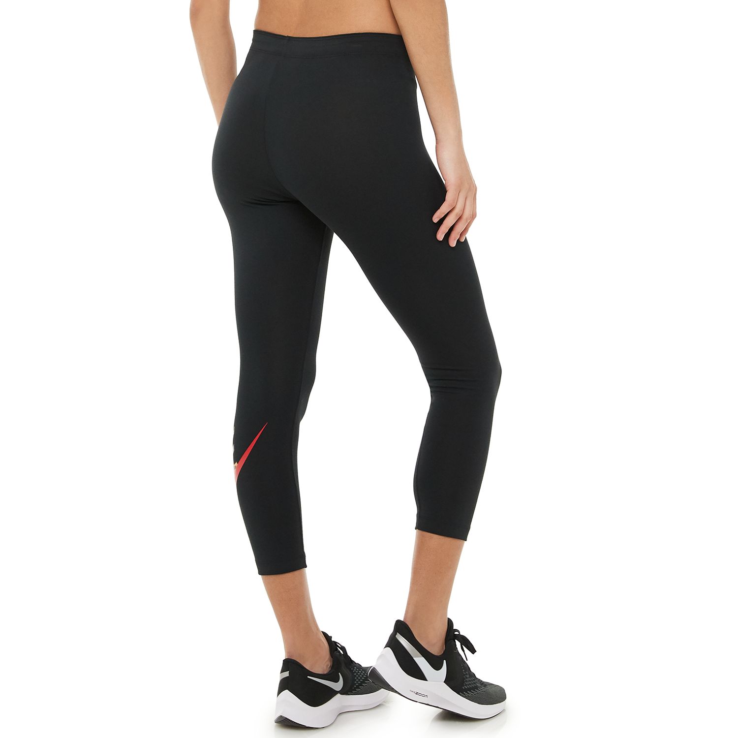 women's nike club animal print crop leggings
