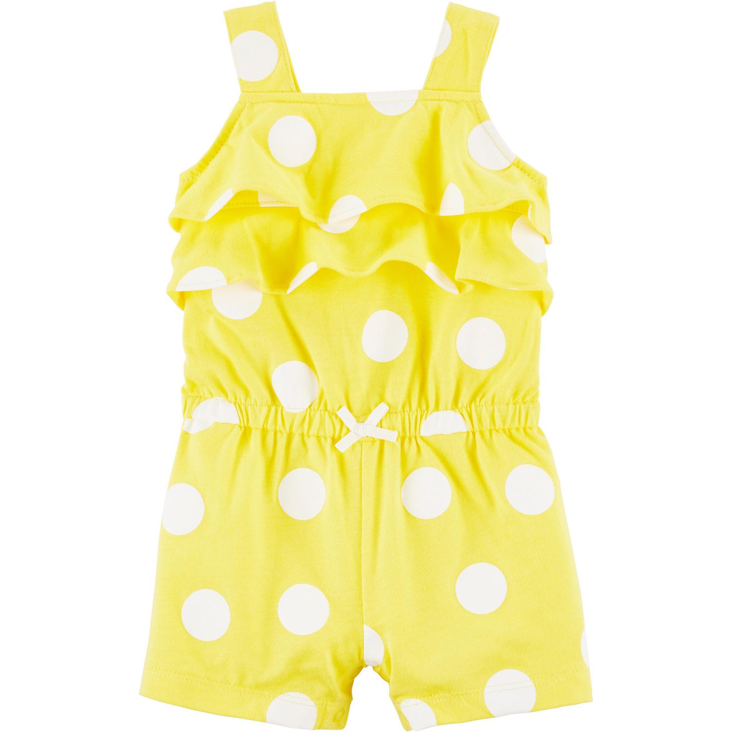 yellow romper baby girl