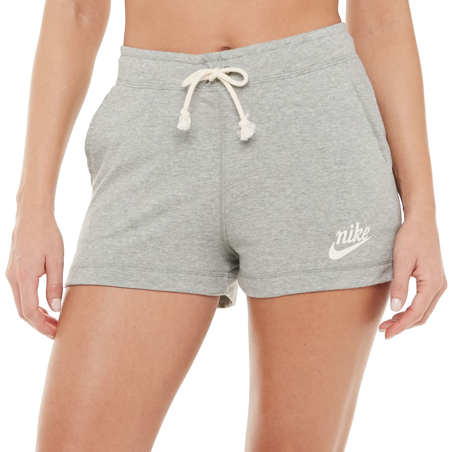 nike sweatpant shorts womens