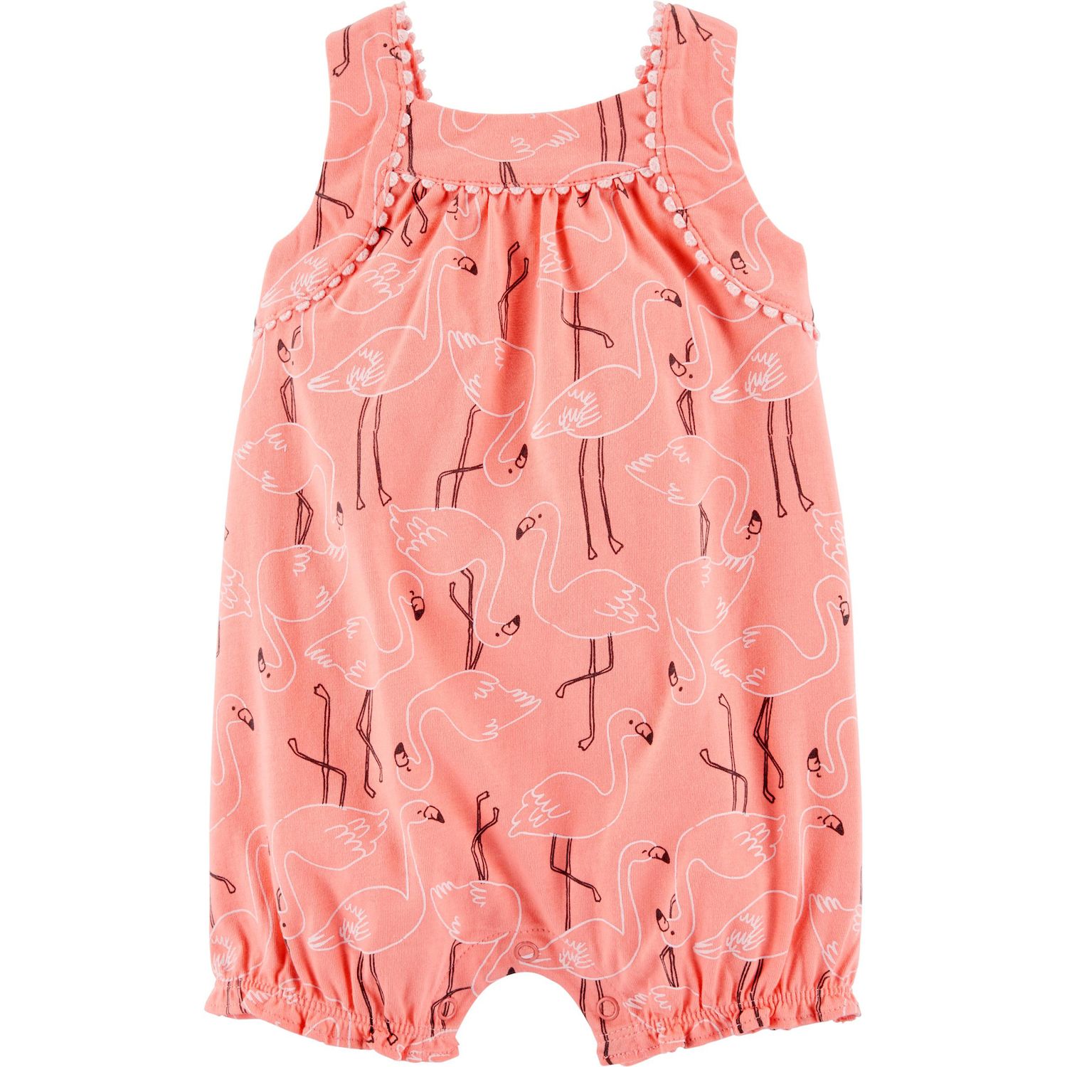 baby girl clothes with flamingos