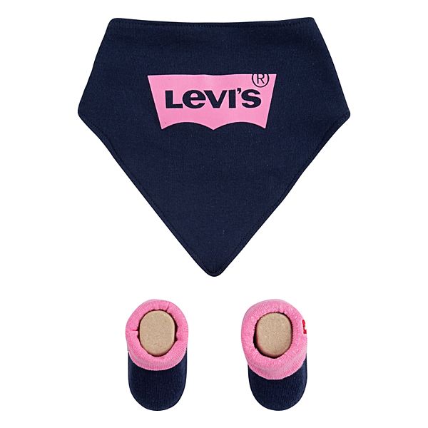 Baby Girl Levi's® Bandana & Booties Set