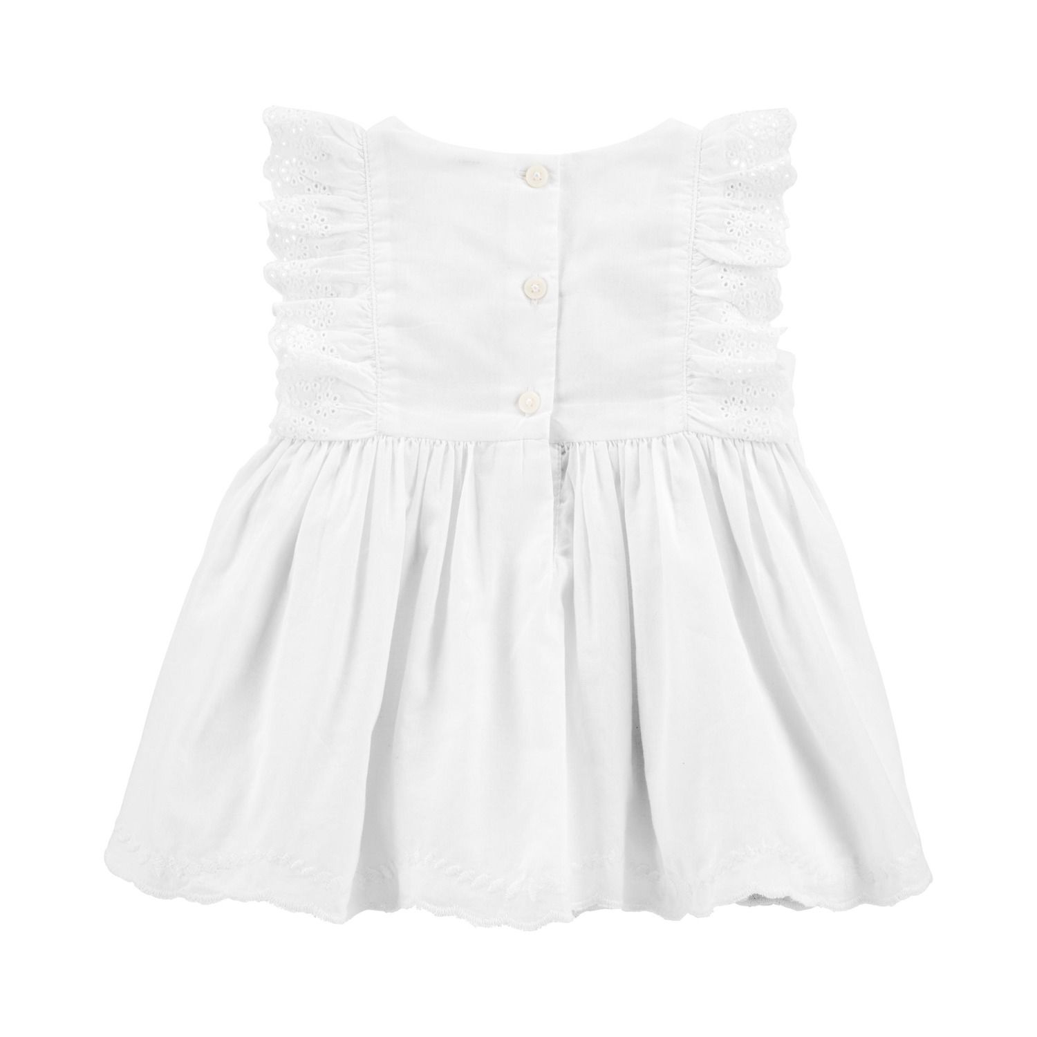 baby girl white eyelet dress