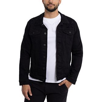 Men's Xray Washed Ripped Denim Jacket