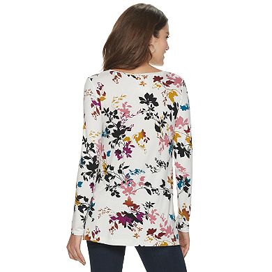 Petite Apt. 9® Print Side-Slit Tunic