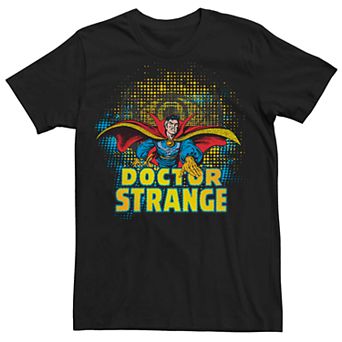 Men's Marvel Retro Doctor Strange Dot Art Portrait Tee